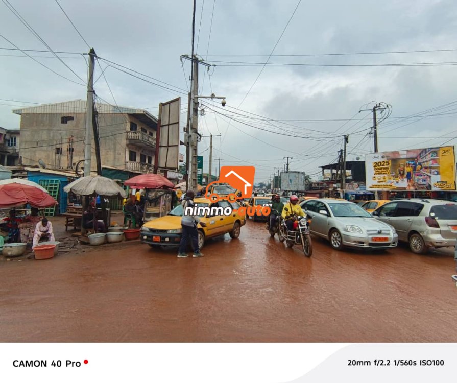 terrain commercial en forme L à vedre à nkolndongo