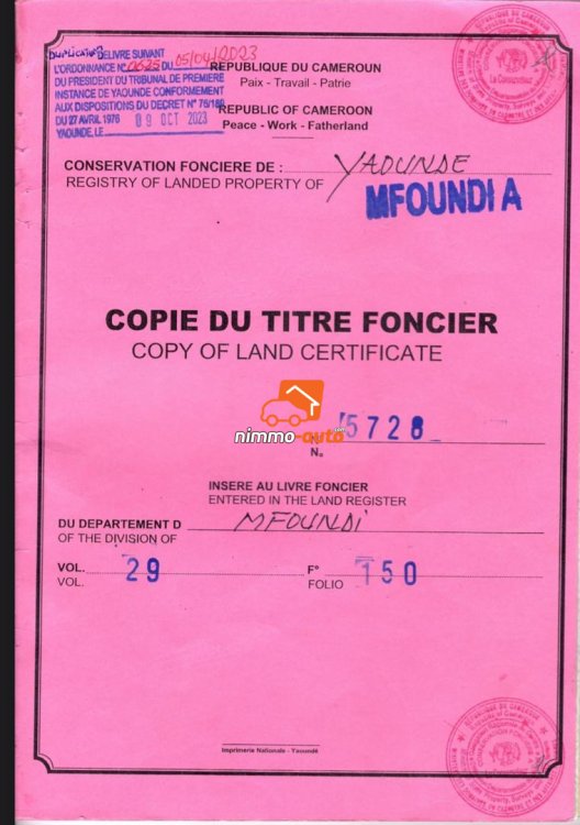 terrain bati à vendre à bastos