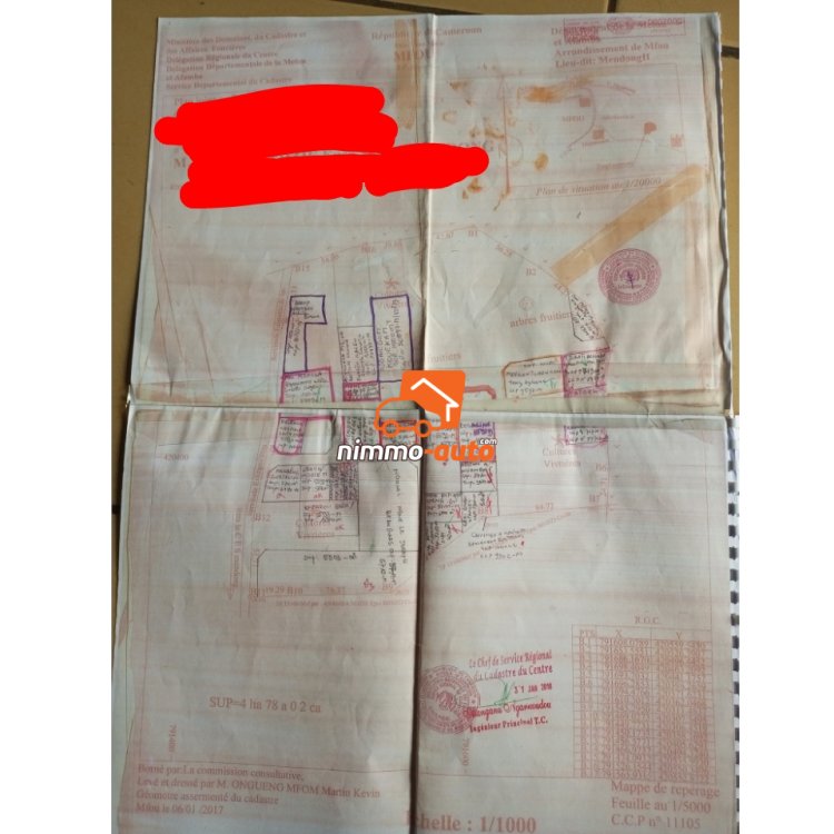 Terrain à vendre à Mendong 2 (MFOU)