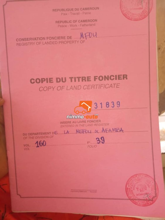 Terrain à vendre à Nkolnda