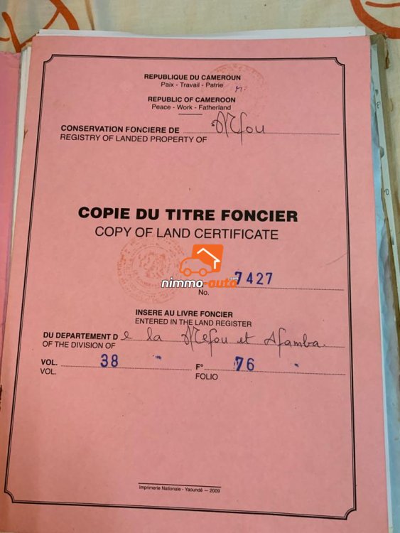 Terrain à vendre à Nkoabang