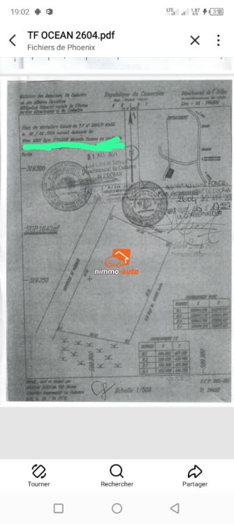 Terrain titré à vendre à Kribi sur l'axe du port