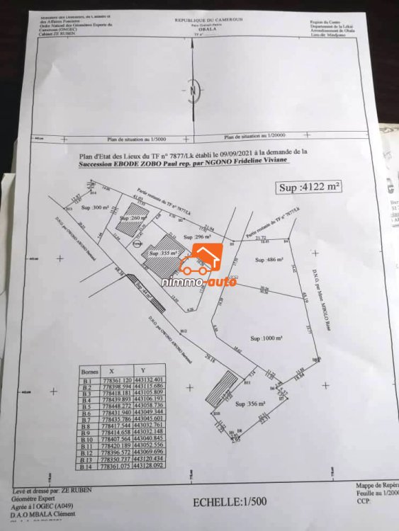 Terrains de 249m² et 296m² Titrés et Lotis à vendre à NYOM