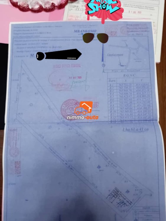 Terrain titré à vendre à Mbankomo