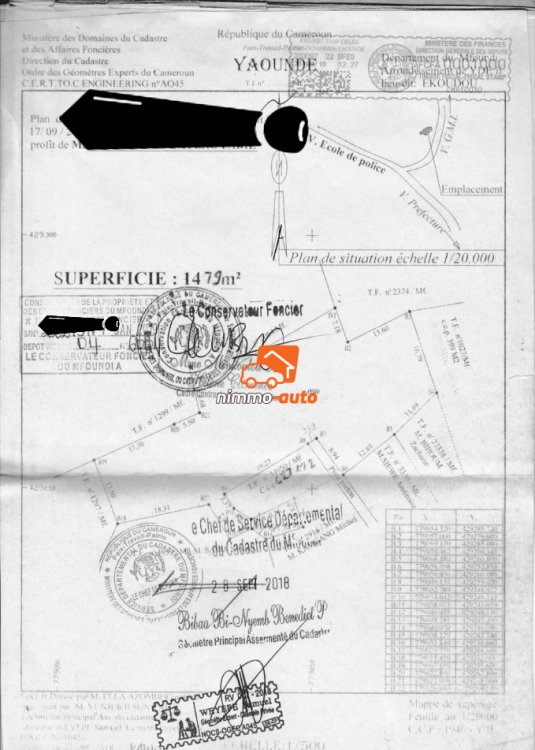 Terrain titré à louer ou à vendre à bastos