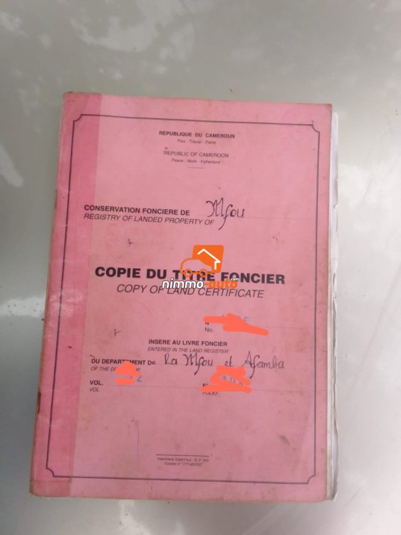 Terrain d'habitation à vendre à Odza Mehandan 1