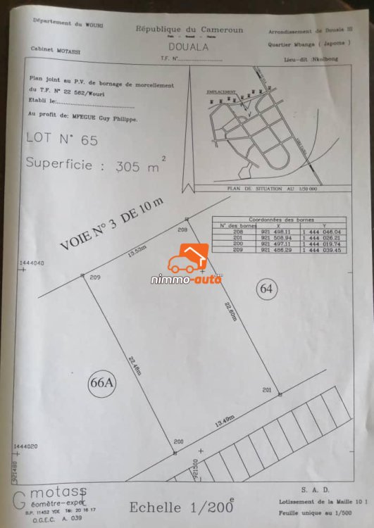 Maison à vendre à Yassa