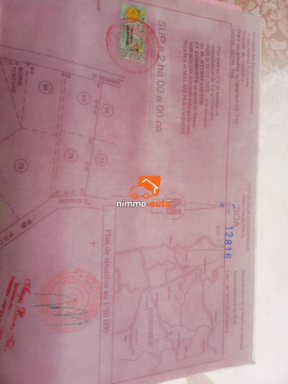 Terrain à vendre à Soa