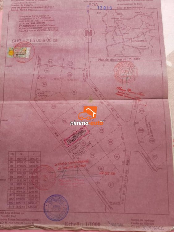 Terrain à vendre à Soa