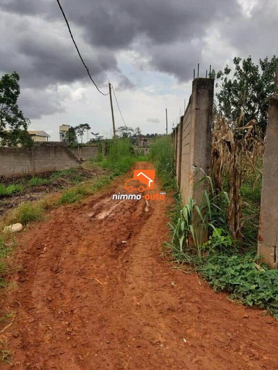 Terrain à vendre à Odza-Minkan avec fondations de 3 chambres