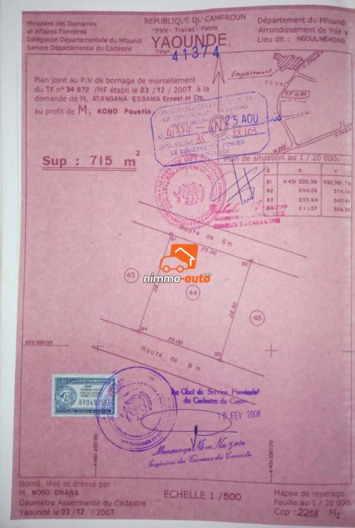 Terrain à vendre à Fougerole
