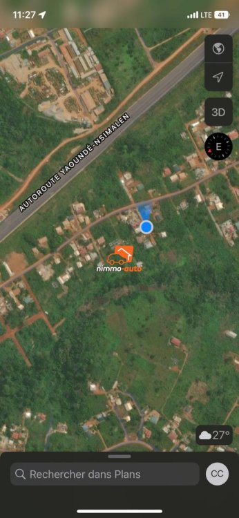 Terrain à vendre à Odza Toutouli